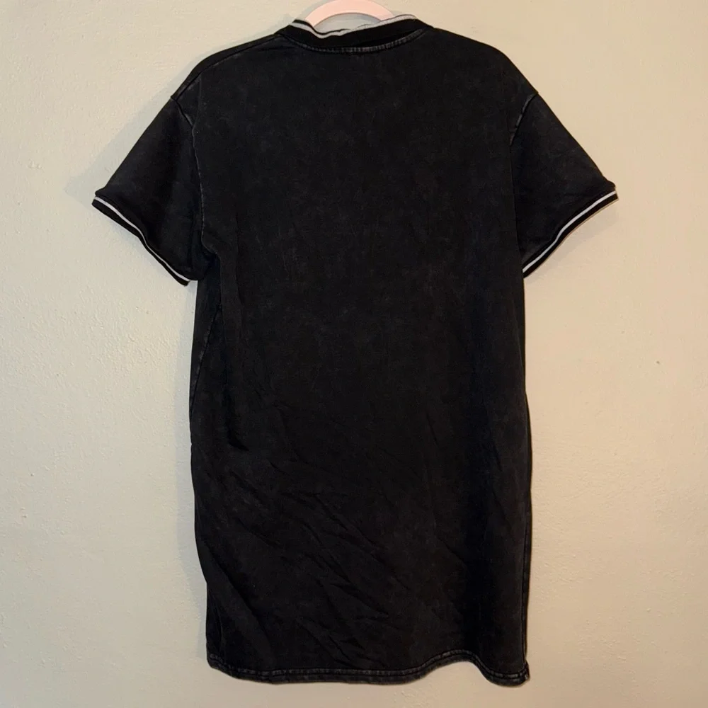 POL Classic Black Acid Wash Polo Dress - Women's Size Medium - Picture 8 of 9